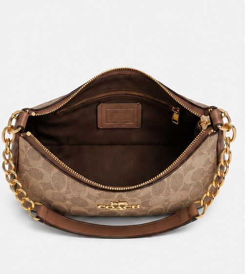 Signature Chain Hobo - Saddle