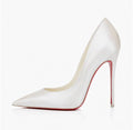 Elegant Satin Pumps 1OO – Ivory