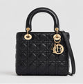 Midnight Quilted Top Handle – Black