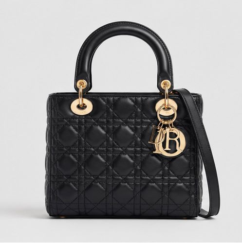 Midnight Quilted Top Handle – Black