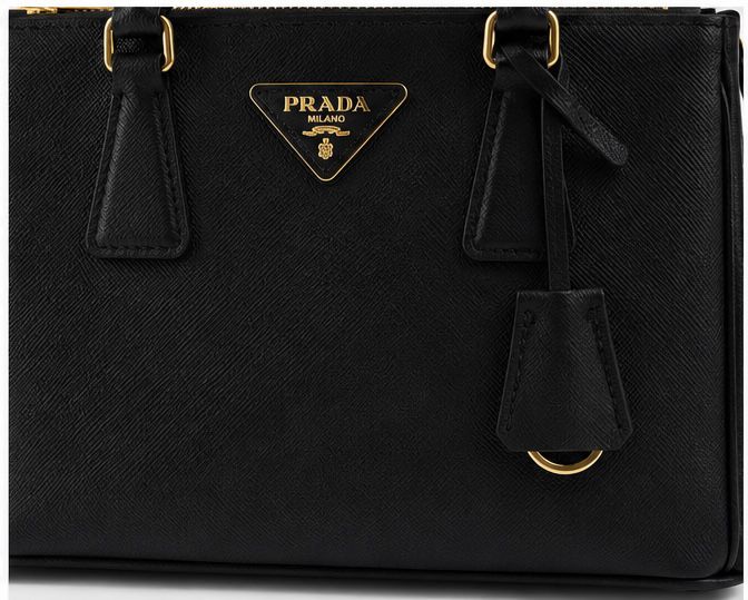 Black Structured Leather Handbag