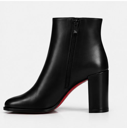 Classic Leather Ankle Boots – Black
