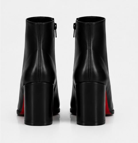 Classic Leather Ankle Boots – Black