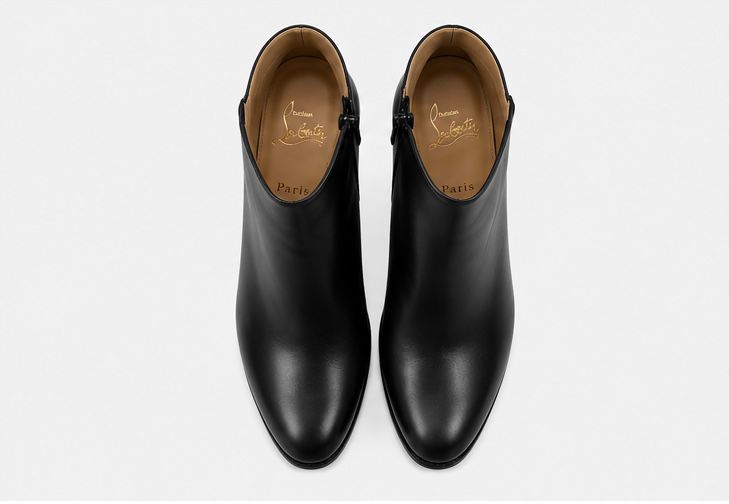Classic Leather Ankle Boots – Black