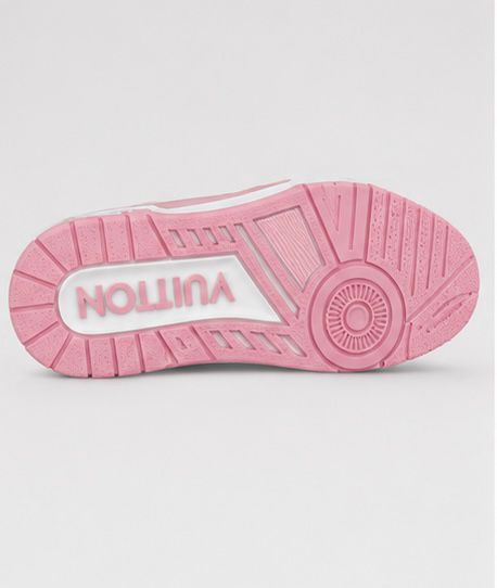 Premium Court Sneakers – Pink & White