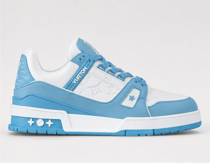 Sky Court Sneakers – Blue & White