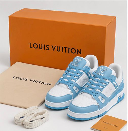Sky Court Sneakers – Blue & White