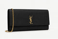 Signature Chain Clutch – Black