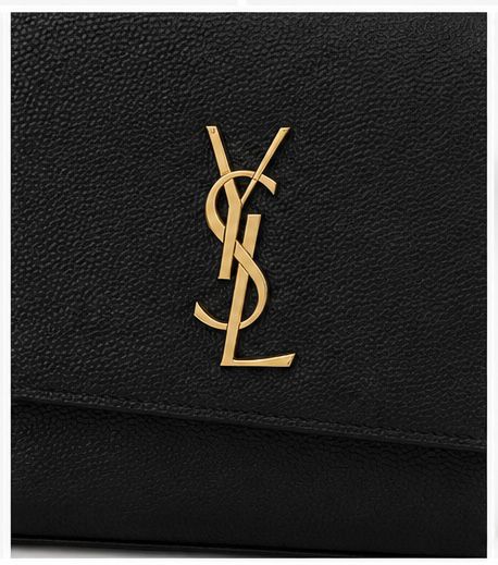 Signature Chain Clutch – Black