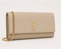 Elegant Chain Clutch – Sand Beige