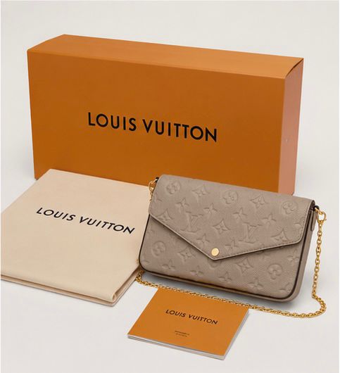 Monogram Envelope Clutch – Sand Taupe