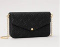 Monogram Envelope Clutch – Midnight Black