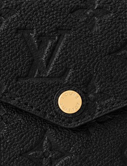 Monogram Envelope Clutch – Midnight Black