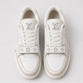 Monogram Strap Sneakers – White