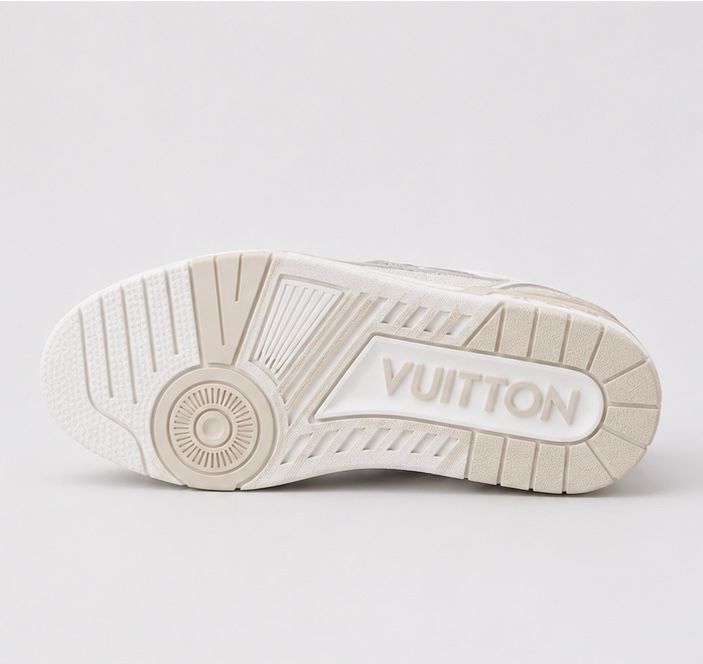 Monogram Strap Sneakers – White