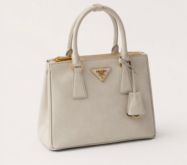 Elegant Structured Top Handle Bag – Ivory
