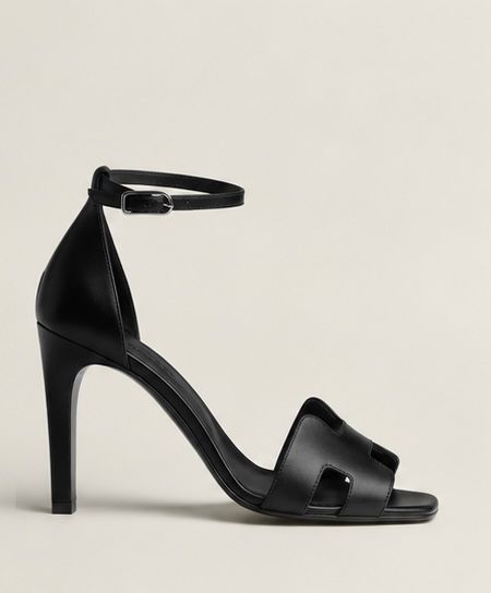 Midnight Elegance Ankle Strap Sandals