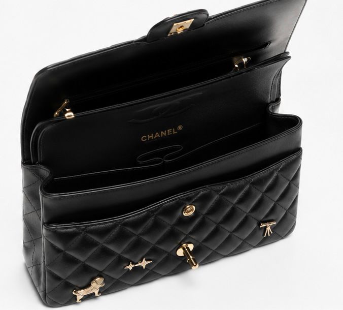 Celestial Charm Quilted Shoulder Bag